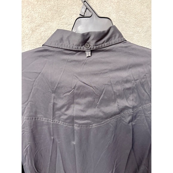 Rafter Outdoors Men's Black Long Sleeve Western Snap Button Shirt Size L Stretch - Picture 11 of 15